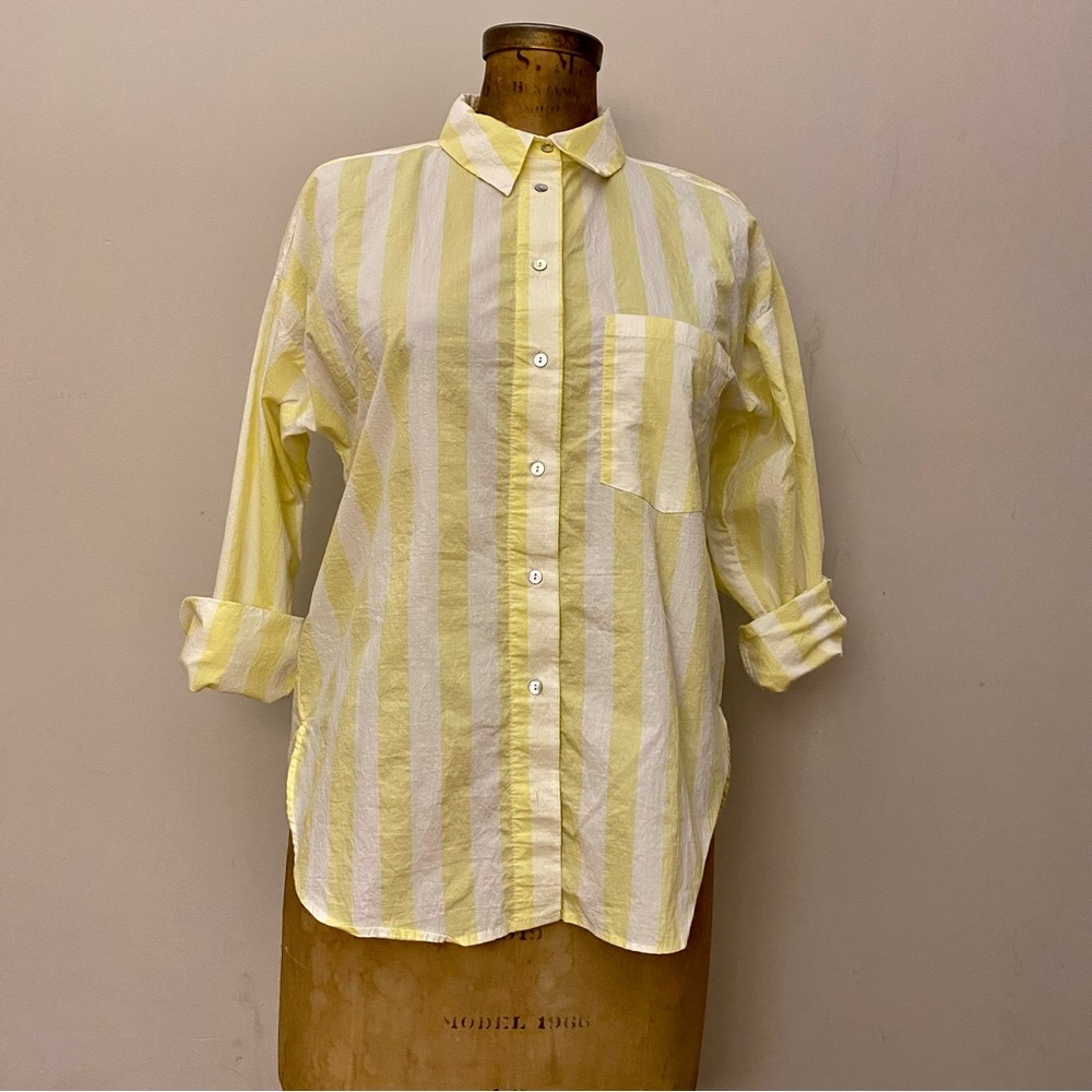 Mango | Striped Button Down, l